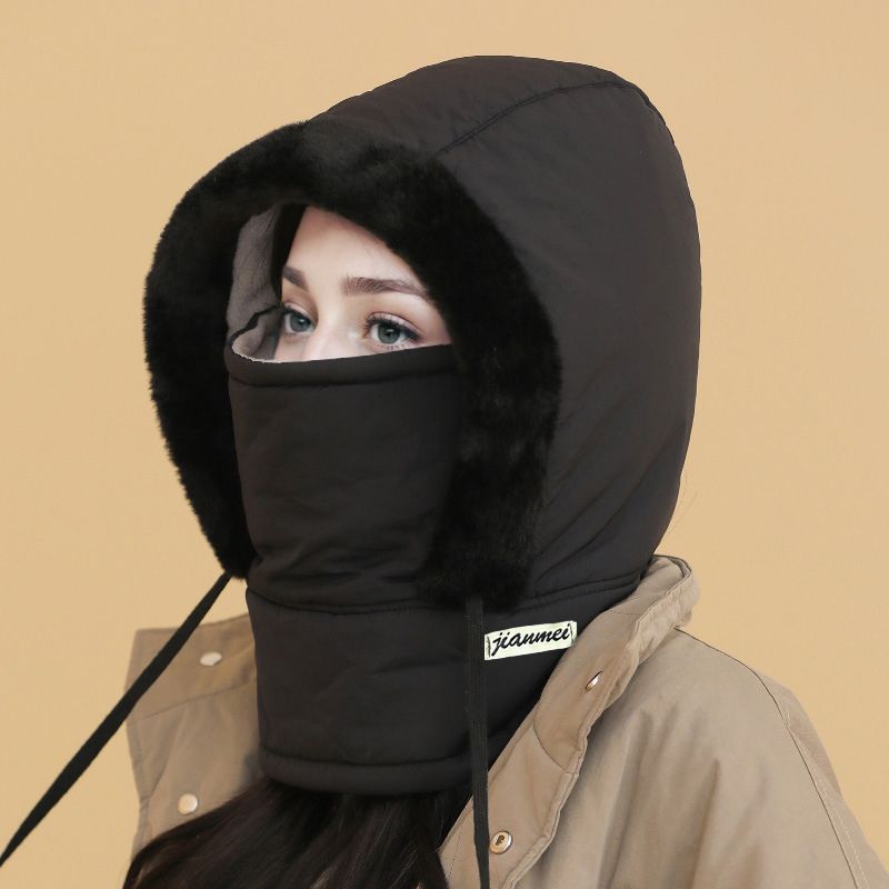 Gorro térmico de inverno com cobertura facial integrada
