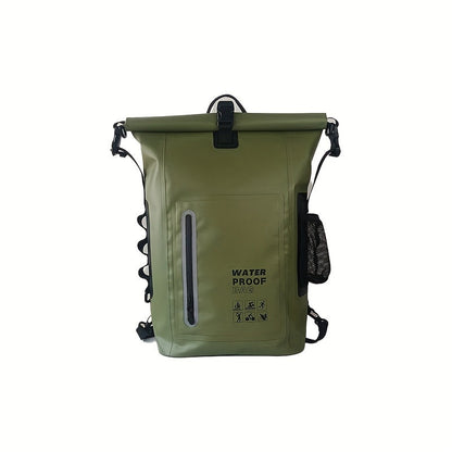 Vodootporni 25L rolltop ruksak s više pretinaca, čvrstim kopčama i mrežastim bočnim džepom