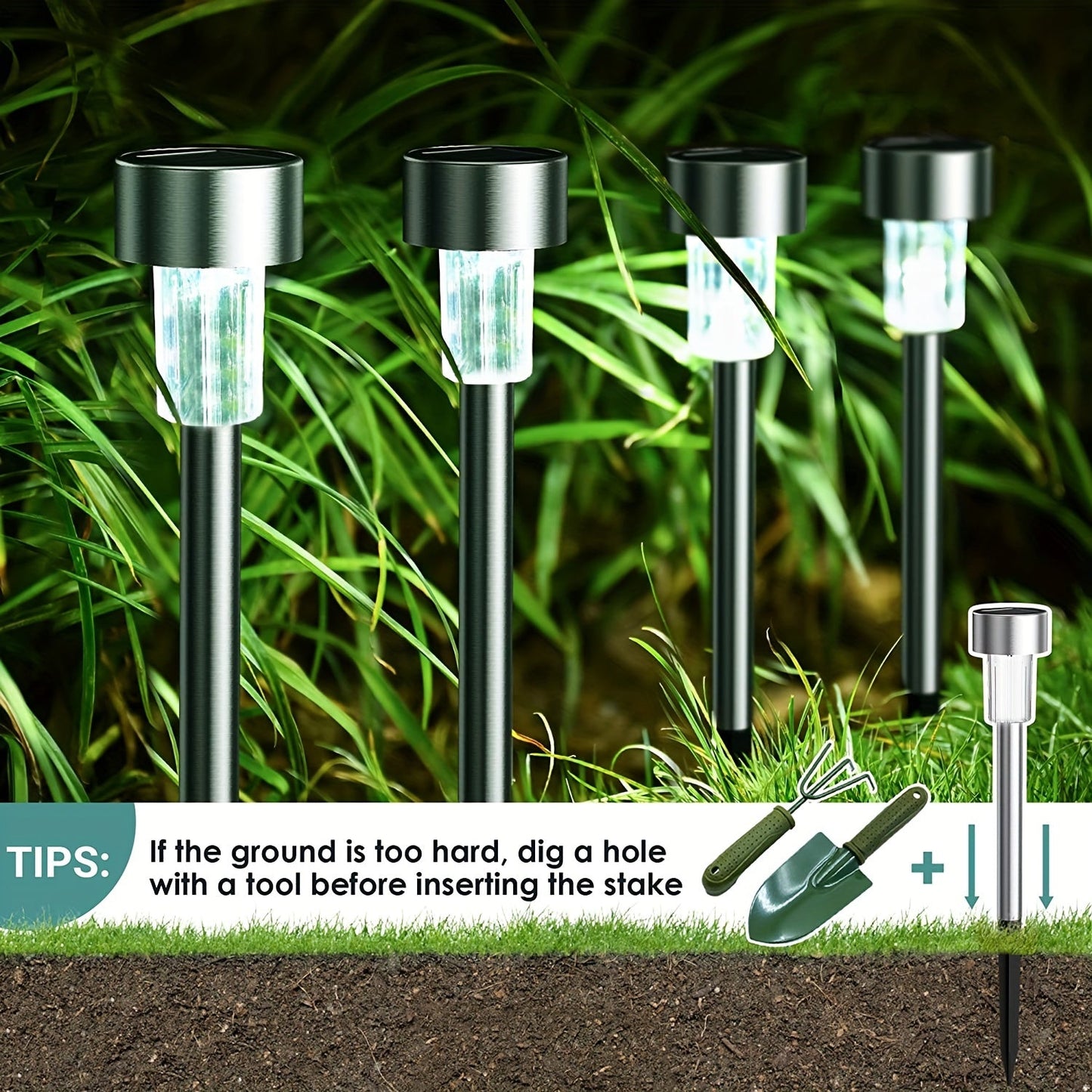 SolarBeam Sensor Gartenlampen Set – Für stilvolle Außenbeleuchtung