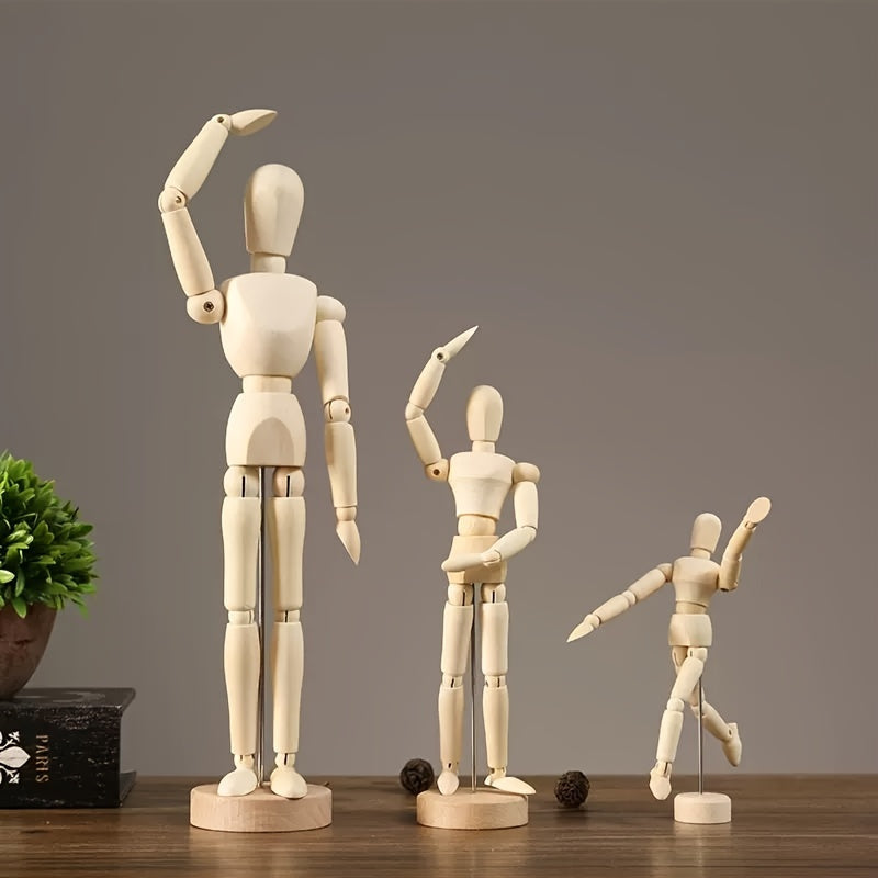 Drveni maneken za umjetnost marelice – fleksibilan i prirodan izgled