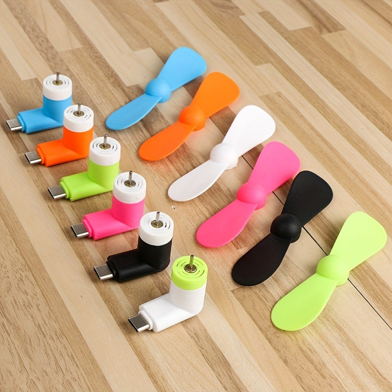 Mini prijenosni ventilatori za telefon – Tip-C priključak s podesivim kutom