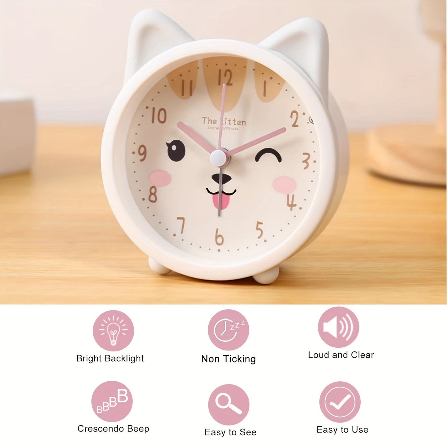 Reloj despertador silencioso SleepyBunny: para una mañana tranquila y encantadora