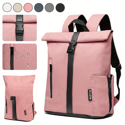 Mochila enrollable ligera con varios compartimentos