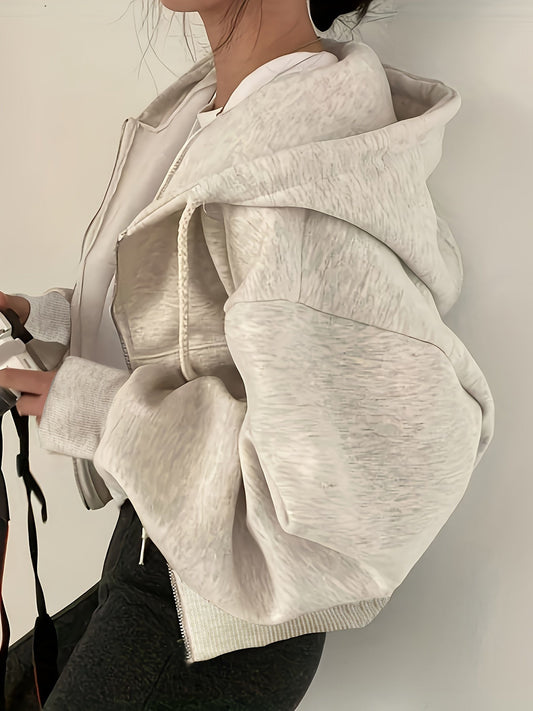 Sudadera con capucha y cremallera CozyVibe: comodidad y elegancia informal