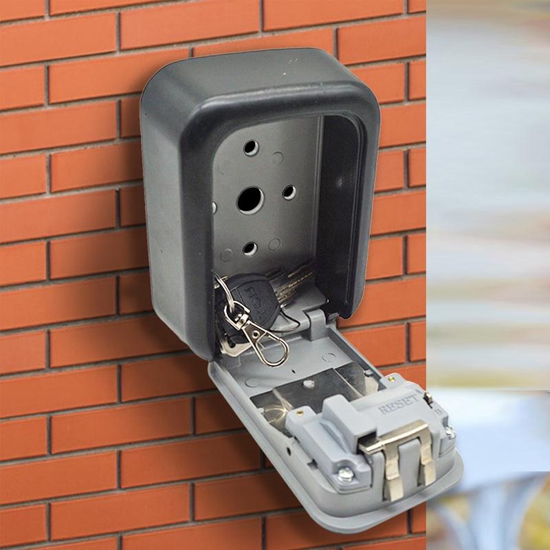 Caja de llaves de pared con cerradura de combinación de 4 dígitos