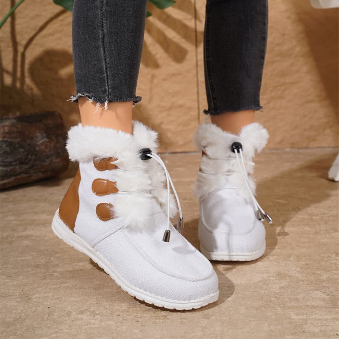 Damen Warme Schnürstiefel mit weichem Futter