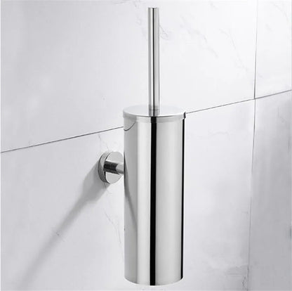 Escobilla de baño de pared con soporte de acero inoxidable
