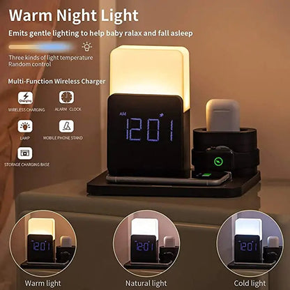 Višenamjenska bežična stanica za punjenje – uključuje lampu i alarm