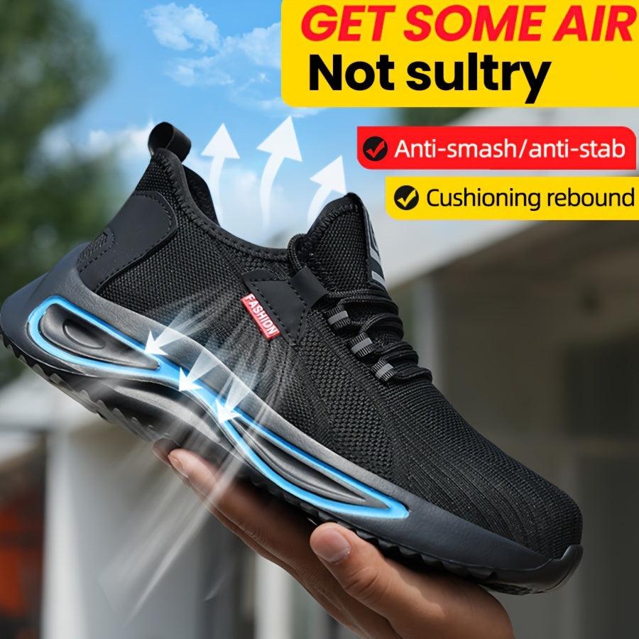 Leichte Sicherheitsschuhe für Herren – Atmungsaktiv mit Stahlkappenschutz