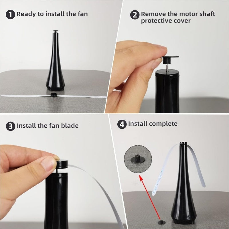 Ventoinha de mesa elétrica a pilhas para afastar moscas