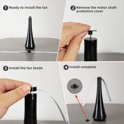 Ventoinha de mesa elétrica a pilhas para afastar moscas