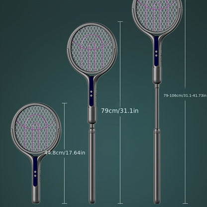 Mata-mosquitos elétrico dobrável – Recarregável com cabo extensível