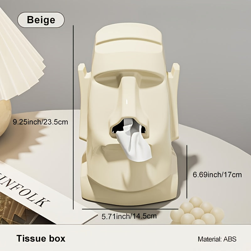 Kreativer Gesichts-Taschentuchhalter mit Ablage