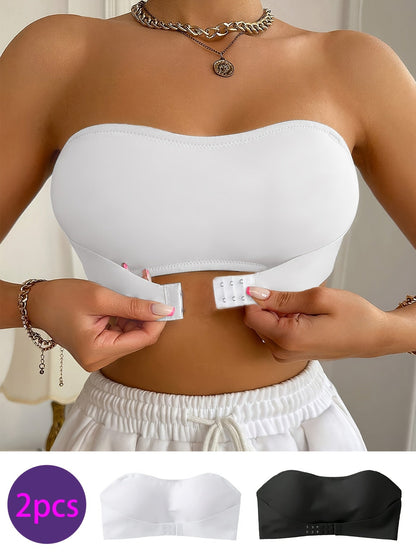 Sujetador bandeau sin costuras: suave y cómodo, sin aros.