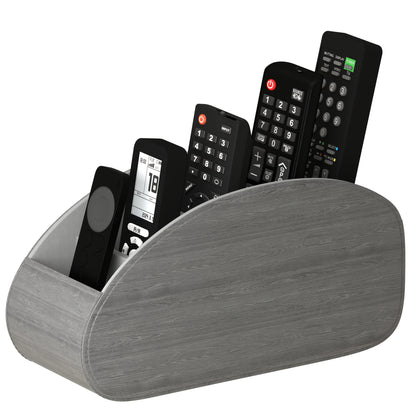 Soporte para mandos a distancia con 5 compartimentos