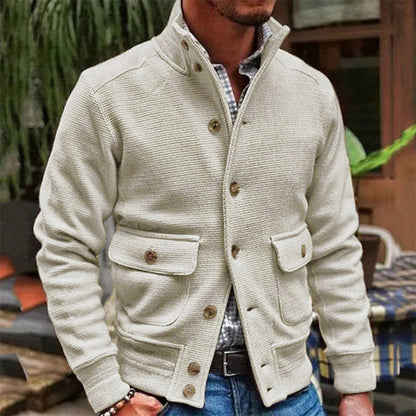 Chaqueta informal de hombre con cuello alto