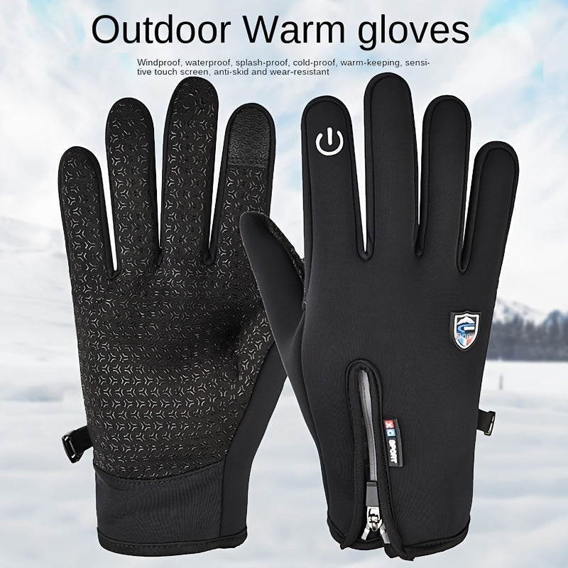 Beheizbare Touchscreen-Handschuhe mit USB-Anschluss für Winteraktivitäten
