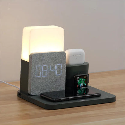 Višenamjenska bežična stanica za punjenje – uključuje lampu i alarm
