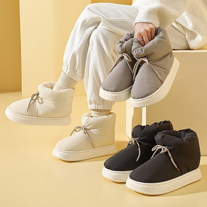 Zapatillas de invierno cálidas con cobertura de los tobillos