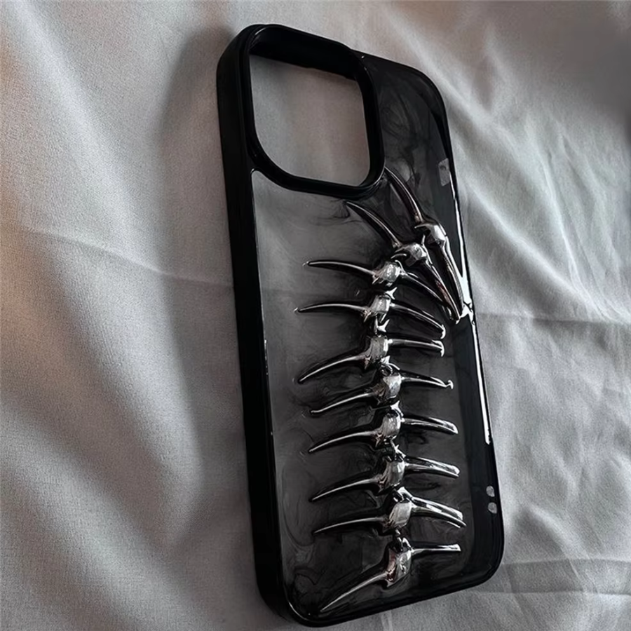 Funda para teléfono con diseño de espiga 3D: robusta y protectora