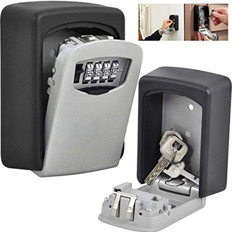 Caja de llaves de pared con cerradura de combinación de 4 dígitos