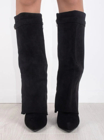 Botas de ante de lujo por encima de la rodilla para mujer: comodidad y clase