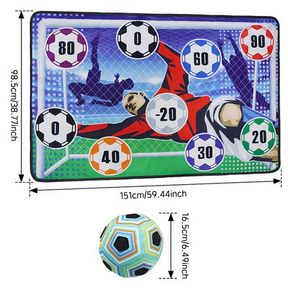 Fußball-Zielwurfspiel für Kinder