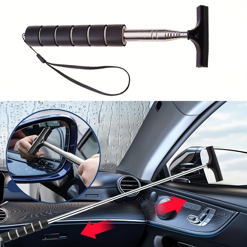 Limpador retrátil de espelhos laterais para automóvel