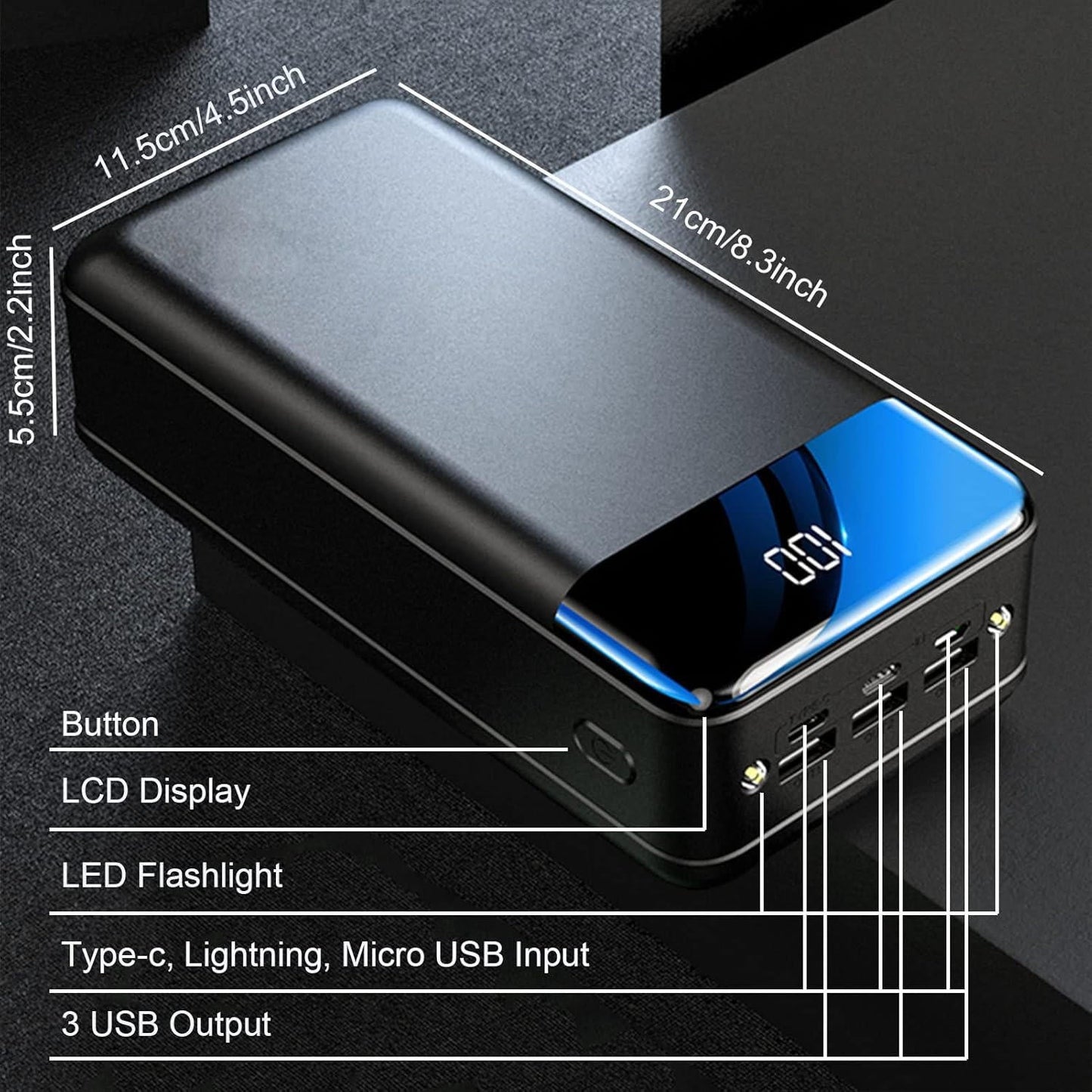 Banco de energía Ultimate de 50.000 mAh: rápido y versátil