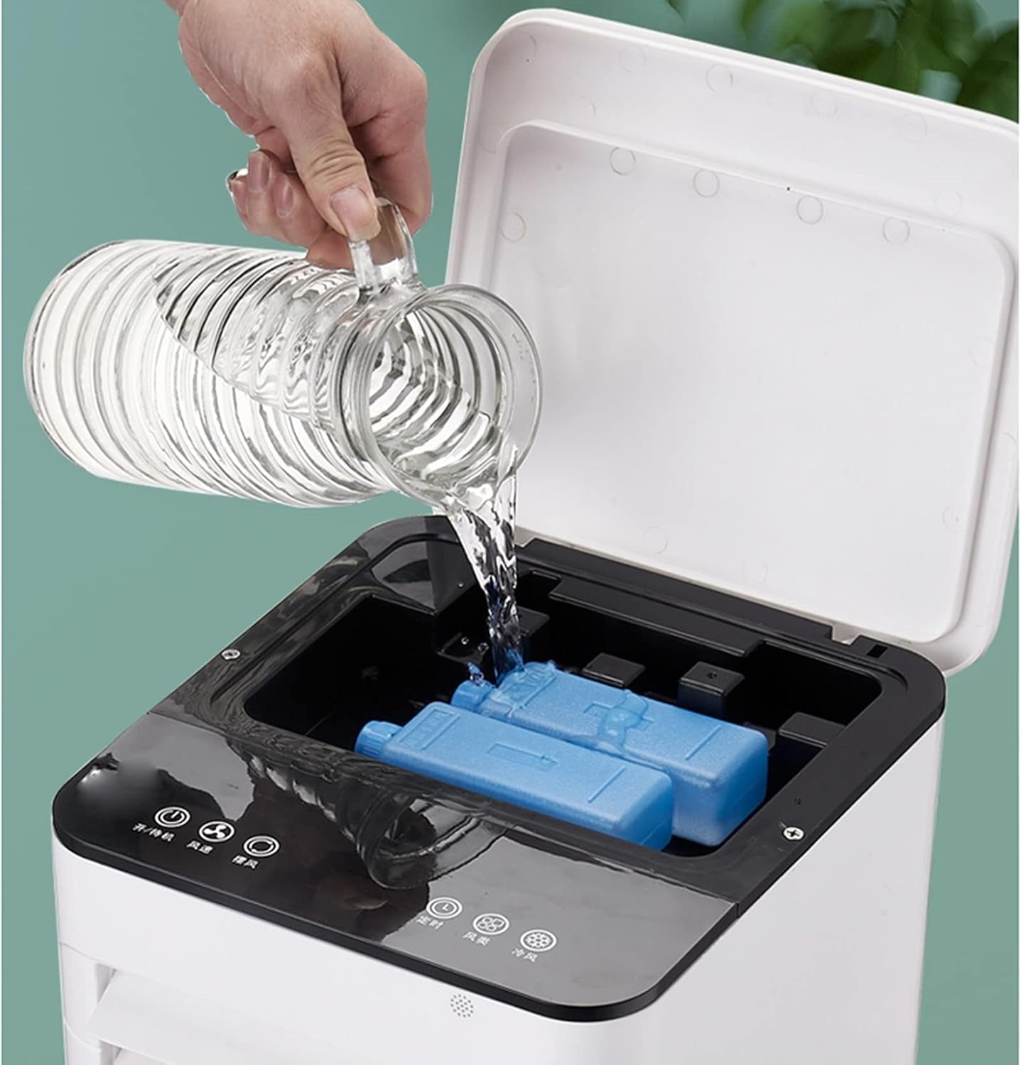 Arrefecedor de ar móvel sem tubo de escape – Arrefecedor de ar 3 em 1 com humidificador e purificador de ar