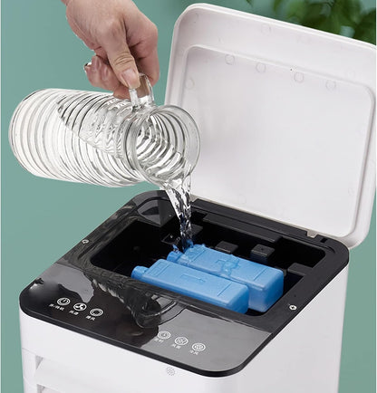 Arrefecedor de ar móvel sem tubo de escape – Arrefecedor de ar 3 em 1 com humidificador e purificador de ar