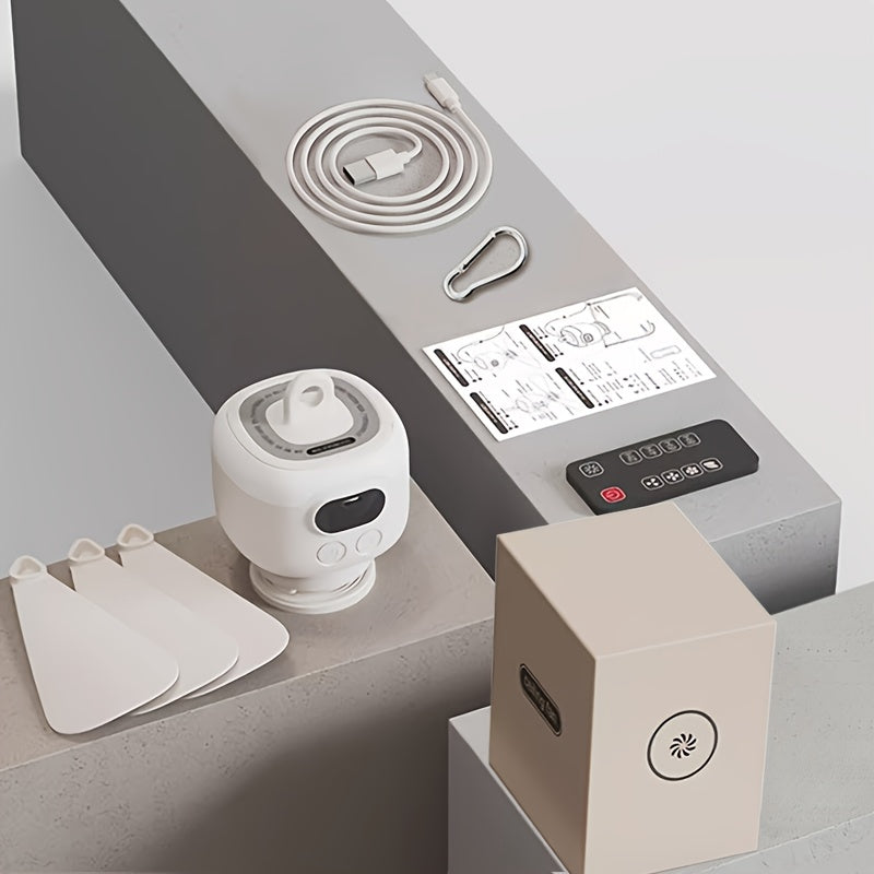 USB punjivi prijenosni ventilator za vješanje – prijenosan s LED svjetlom