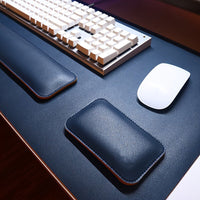 Dunkelblaues Dreiteiliges Set (Mausmatte + Tastaturständer + Maus-Handballenauflage)