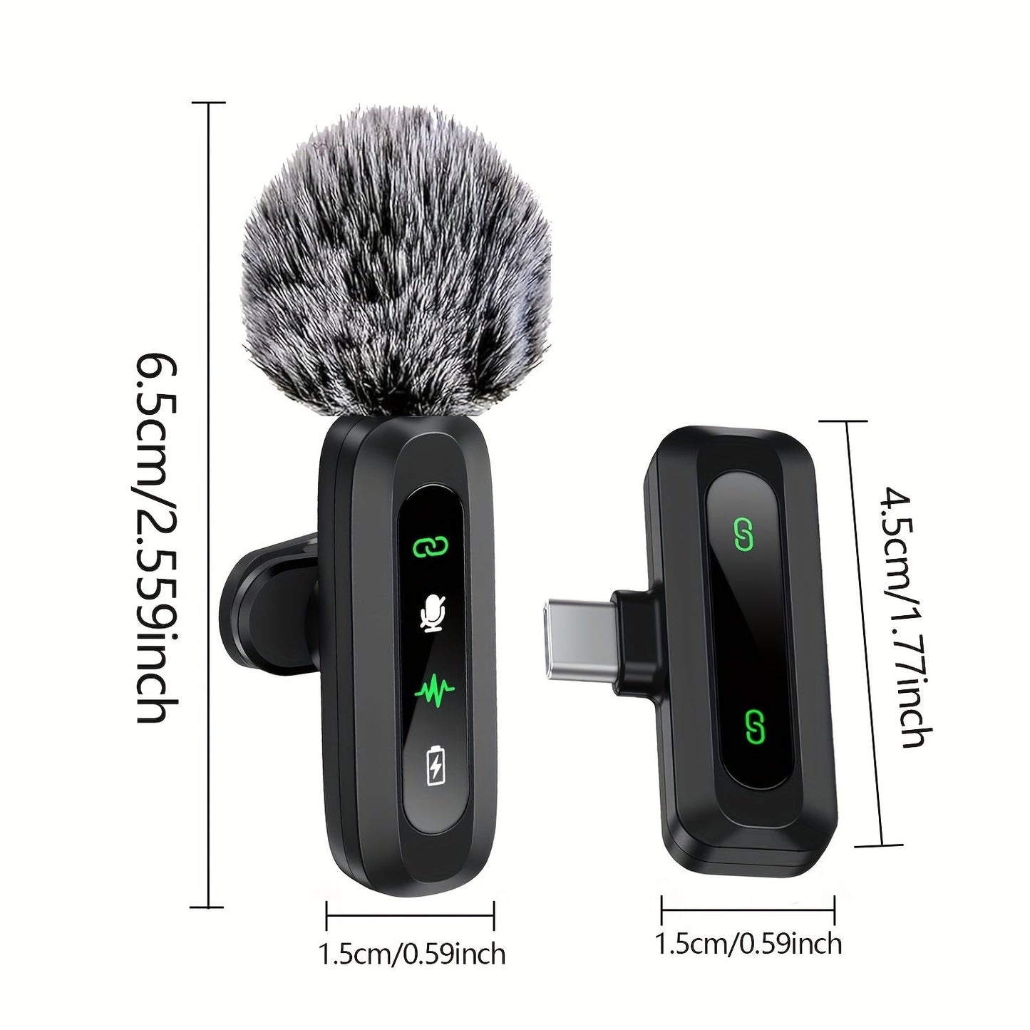 Micrófono de solapa inalámbrico SoundClip: para teléfonos inteligentes y tabletas