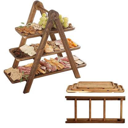 3-stöckige Servieretagere für Snacks und Desserts
