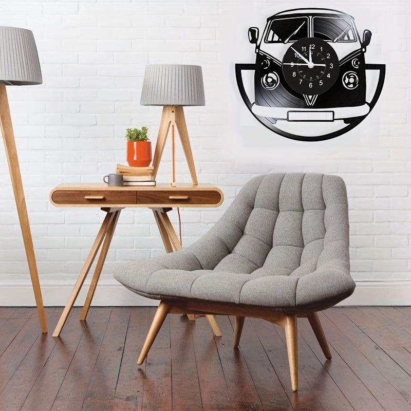 Vintage Minibus Wanduhr – Retro-Charme für jeden Raum