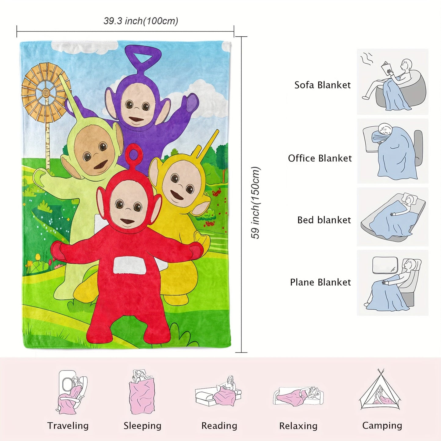 Teletubbies deka – Za djecu, mekana i svestrana