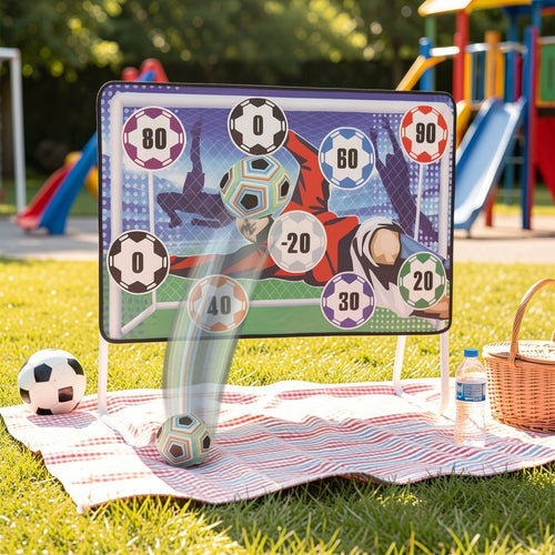 Fußball-Zielwurfspiel für Kinder