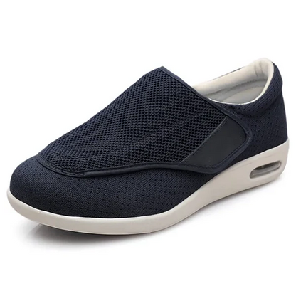 Breite Komfortschuhe mit verstellbarem Verschluss
