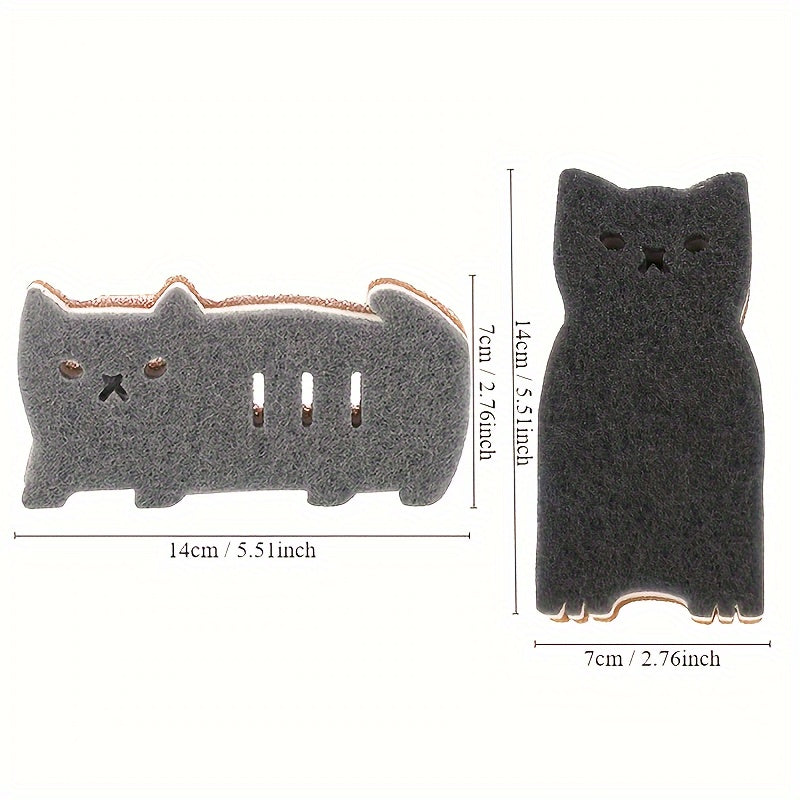 Conjunto de esponjas Purrfect Clean para gatos – Sustentável, fofa e super funcional