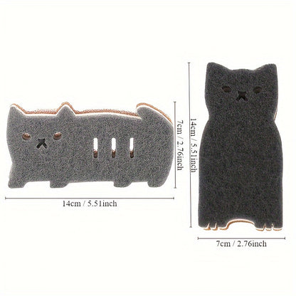 Conjunto de esponjas Purrfect Clean para gatos – Sustentável, fofa e super funcional