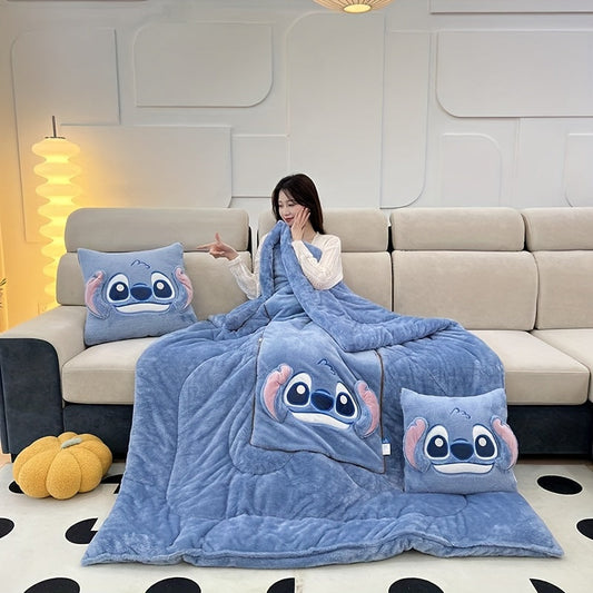 Stitch jastuk-pokrivač u jednom – Za udobnost i toplinu u jednom