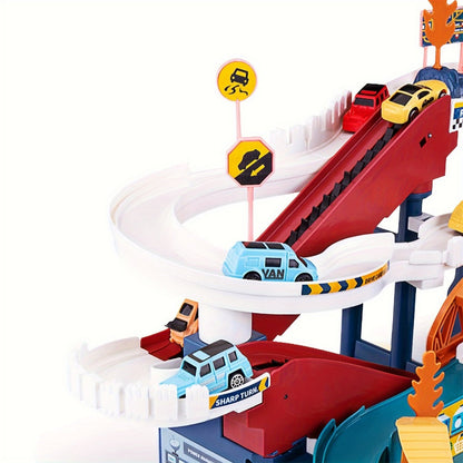 JurassicRacer avanturistički set - Uzbudljiva staza za utrke s dinosaurima i vozilima za djecu