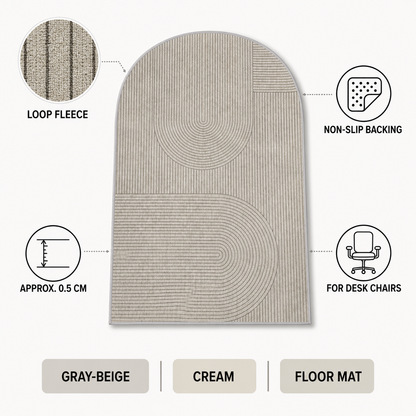Alfombrilla protectora para silla de oficina con base antideslizante
