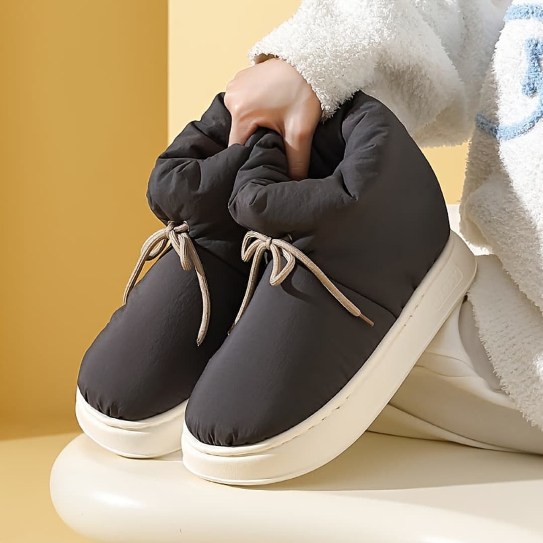 Zapatillas de invierno cálidas con cobertura de los tobillos