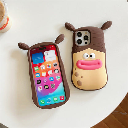 3D Handyhülle mit verspieltem Cartoon-Motiv