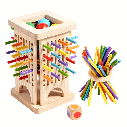 Juego de palos de madera: divertido y educativo para niños