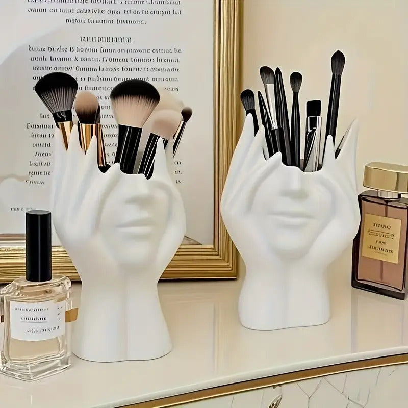 Kreativer Gesichts-Pinselhalter für Kosmetik und Stifte