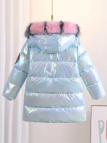 Chaqueta de invierno brillante de Sophie para niños: moderna y cálida para los días fríos.