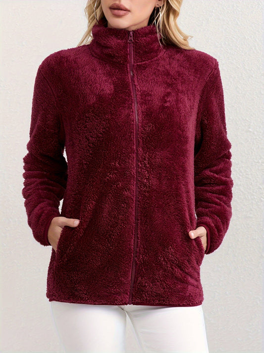 Chaqueta polar Sanne Teddy: suave y cómoda para los días fríos.